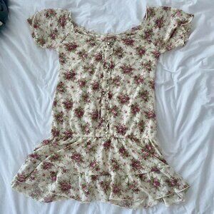 Liz Lisa Women’s cream & pink floral dress